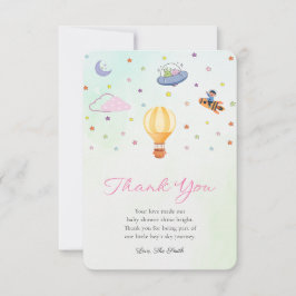 Niedliches Gender Neutral Baby Dusche Danke Karte