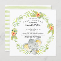 Niedliches Gender Neutral Dschungel Elephant Babyd