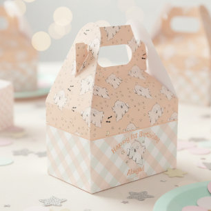 Niedliches Gender Neutral Happy First Geburtstag H Geschenkschachtel