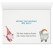 Niedliches Genom für Weihnachtskarten (Innenansicht Horizontal (Unten))