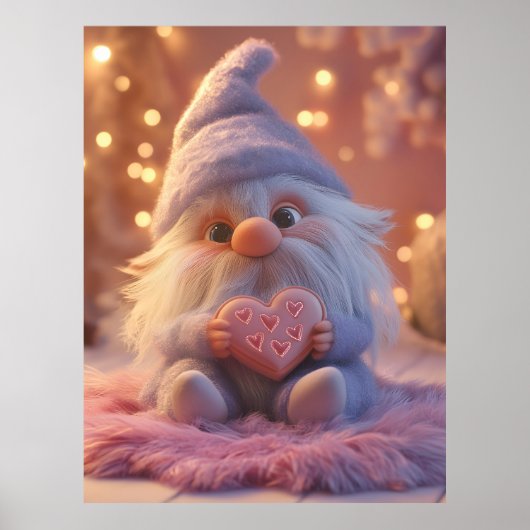 Niedliches Genom mit Herz: Valentinstag-Design Poster (Vorne)