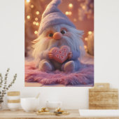 Niedliches Genom mit Herz: Valentinstag-Design Poster (Küche)
