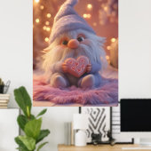 Niedliches Genom mit Herz: Valentinstag-Design Poster (Heimbüro)