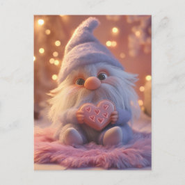 Niedliches Genom mit Herz: Valentinstag-Design Postkarte