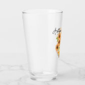 Niedliches Genom mit Sonnenblumenglas Glas (Rechts)