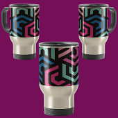 Niedliches geometrisches Abstraktes Muster Reisebecher