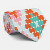 Niedliches geometrisches Diamantmuster Aquamarin r Krawatte (Gerollt)