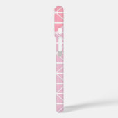 Niedliches geometrisches Muster der Dreiecke in Ro Case-Mate iPhone Hülle (Rückseite / Links)