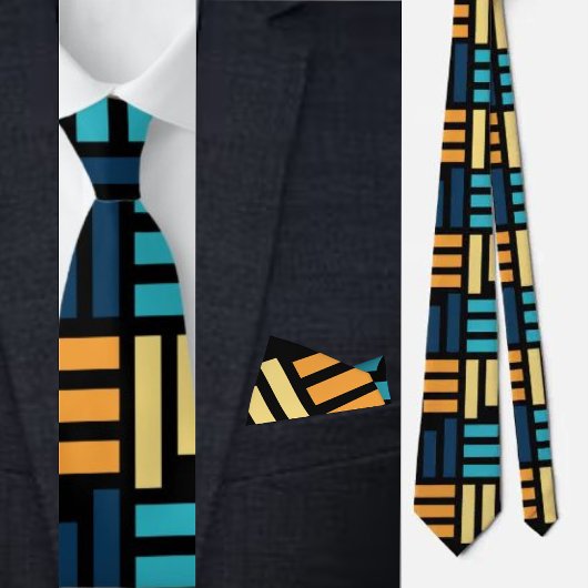Niedliches geometrisches Muster Necktie Krawatte