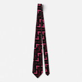 Niedliches geometrisches Muster Necktie Krawatte (Vorderseite)