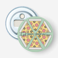 Niedliches geometrisches Pizza-Liebhaber-Bier