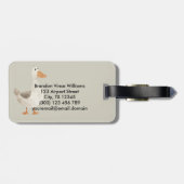 Niedliches Gepäck Gepäckanhänger (Rückseite horizontal)