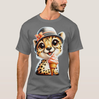 Niedliches Gepard-Leopardeneis im Sommer 4 T-Shirt