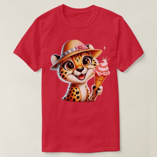 Niedliches Geparden-Leopardeneis Sommervillen 2 T-Shirt (Design vorne)