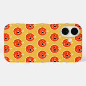 Niedliches, gepixeltes Orangenkissen Case-Mate iPhone Hülle (Rückseite (Horizontal))
