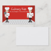 niedliches Geschäft Ca der kochenden Klassen der Visitenkarte (Vorne/Hinten)