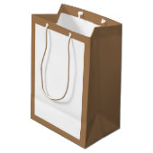 Niedliches Geschäft Mittlere Geschenktüte (Rückseite Schrägansicht)