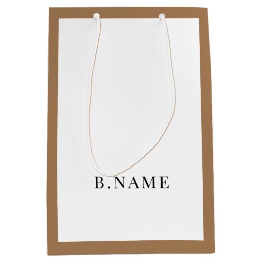 Niedliches Geschäft Mittlere Geschenktüte (Vorderseite)