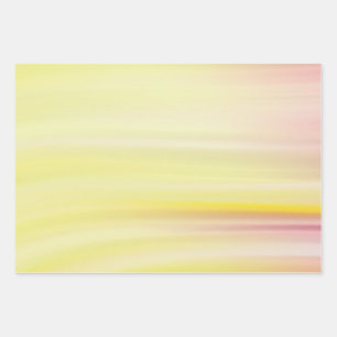 Niedliches Geschenk Abstrakte Pastelwellen 1 Geschenkpapier Set