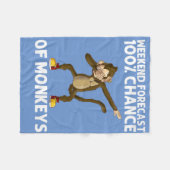 Niedliches Geschenk an Affen Frauen Gorilla Ape Ch Fleecedecke (Vorderseite (Horizontal))