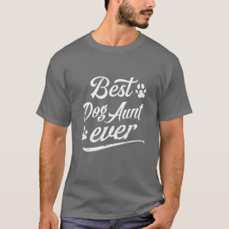 Niedliches Geschenk Beste Hundetante je Fur Tieris T-Shirt