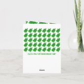 Niedliches Geschenk der grünen Schildkröte Karte (Rückseite)