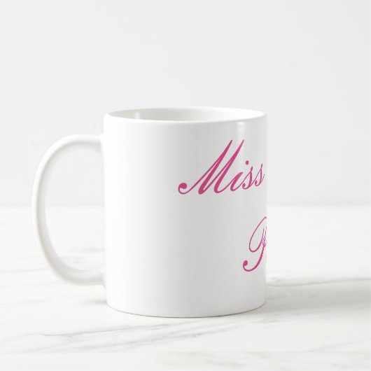 Niedliches Geschenk Fräulein-Fancy Pants Mug Kaffeetasse (Links)
