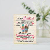 Niedliches Geschenk für den besten Freund, Abendge Einladung (Stehend Vorderseite)