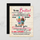 Niedliches Geschenk für den besten Freund, Abendge Einladung (Vorne/Hinten)