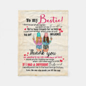 Niedliches Geschenk für den besten Freund, Abendge Fleecedecke (Vorderseite)