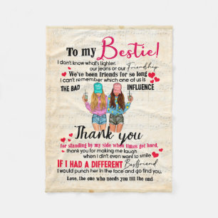 Niedliches Geschenk für den besten Freund, Abendge Fleecedecke