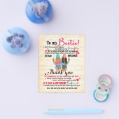 Niedliches Geschenk für den besten Freund, Abendge Flyer (Einzeln)