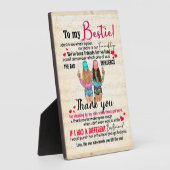 Niedliches Geschenk für den besten Freund, Abendge Fotoplatte (Seite)