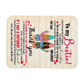 Niedliches Geschenk für den besten Freund, Abendge Magnet (Horizontal)