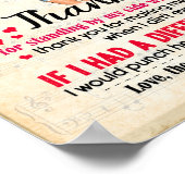 Niedliches Geschenk für den besten Freund, Abendge Poster (Ecke)