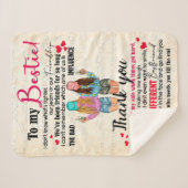 Niedliches Geschenk für den besten Freund, Abendge Sherpadecke (Vorderseite (Horizontal))