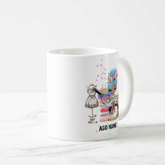 Niedliches Geschenk für den Kleidermacher, Nahkamp Kaffeetasse (VorderseiteRechts)