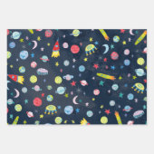 Niedliches Geschenk für die Wasserfarben von Ufo P Geschenkpapier Set (Vorderseite)