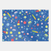 Niedliches Geschenk für die Wasserfarben von Ufo P Geschenkpapier Set (Vorderseite 3)