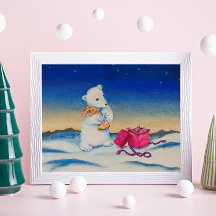 Niedliches Geschenk für einen Eisbären