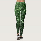Niedliches Geschenk für Glitzern des Grünen Glitze Leggings (Rückseite)