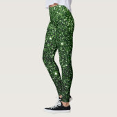Niedliches Geschenk für Glitzern des Grünen Glitze Leggings (Links)