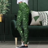 Niedliches Geschenk für Glitzern des Grünen Glitze Leggings