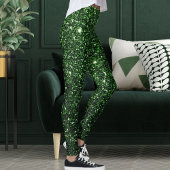 Niedliches Geschenk für Glitzern des Grünen Glitze Leggings