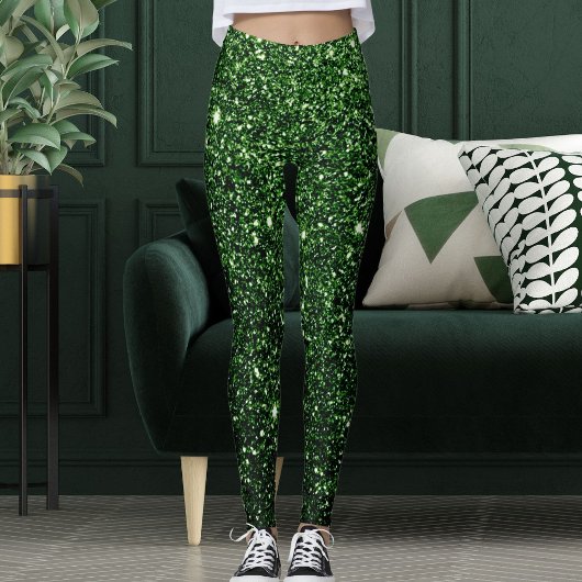 Niedliches Geschenk für Glitzern des Grünen Glitze Leggings