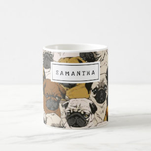 Niedliches Geschenk für Hunde Lover Hunde Mama/Va Kaffeetasse