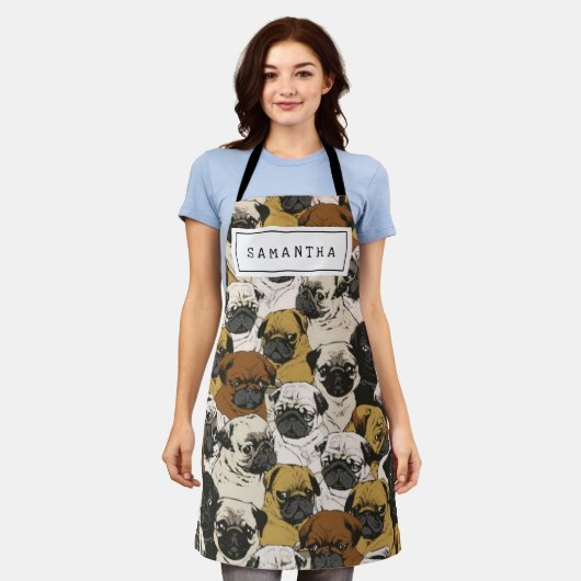 Niedliches Geschenk für Hunde Lover Hunde Mama/Vat Schürze (Getragen)
