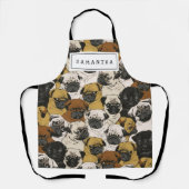 Niedliches Geschenk für Hunde Lover Hunde Mama/Vat Schürze (Vorderseite)