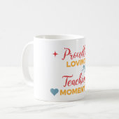 Niedliches Geschenk für Lehrer am Valentinstag Kaffeetasse (Vorderseite Links)