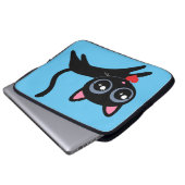 Niedliches Geschenk für Mädchen aus der Katze Laptopschutzhülle (Vorne Knopf)